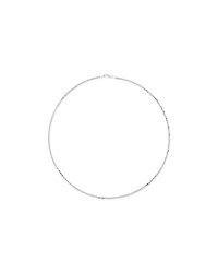 55cm (22") 2.5-3mm Width Fine Curb Chain Necklace in Sterling Silver