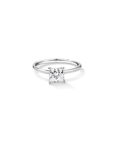 1.25 Carat TW Princess Cut Laboratory-Grown Diamond Solitaire Engagement Ring 14kt White Gold