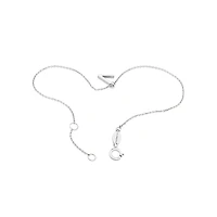 19cm (7.5") V Initial Bracelet in Sterling Silver