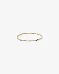 0.68 Carat TW Diamond Row Flex Bangle in 10kt Yellow Gold
