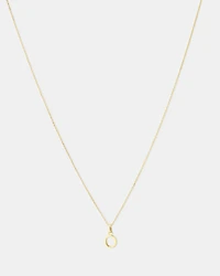 O Initial Pendant in 10kt Yellow Gold