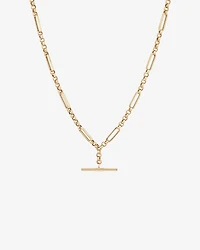50cm Hollow Belcher Fob Necklace in 10kt Yellow Gold