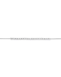 1.02TW Oval Lab Tennis Bracelet in Silver