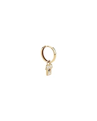 South Korea Jersey Earring Charm in 18Kt Vermeil
