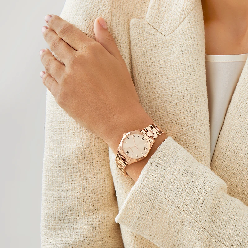 Ladies Watch Rose Tone Stainless Steel