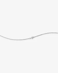 W Initial Necklace with 0.10 Carat TW of Diamonds in 10kt White Gold