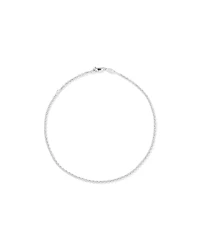 26cm (10.2") 1mm Width Belcher Chain Anklet in Sterling Silver