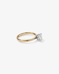 1.00 Carat TW Round Brilliant Canadian Diamond Solitaire in 18kt Yellow & White Gold