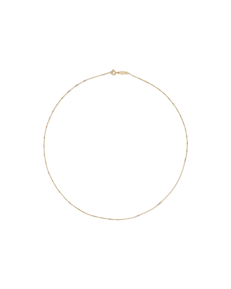 45cm (18") Box Chain in 10kt Yellow Gold