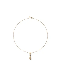 0.07 Carat TW Diamond Knots Pendant in 10kt Yellow Gold