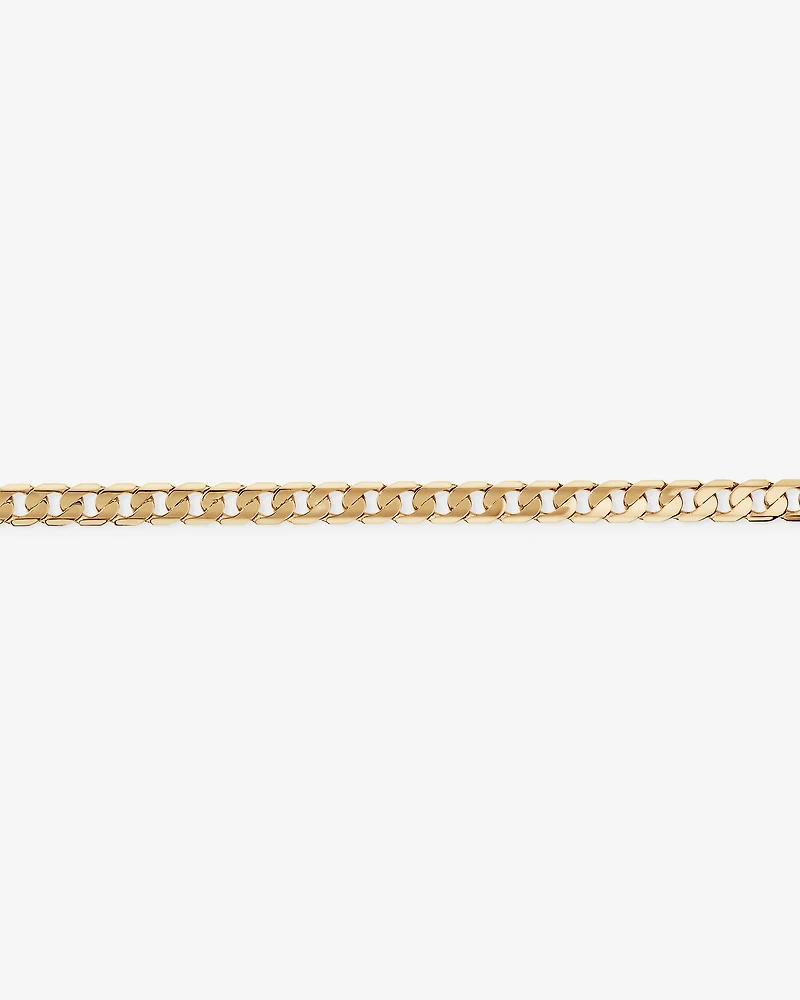 21cm (22") 6mm-6.5mm Width Curb Bracelet in 10kt Yellow Gold