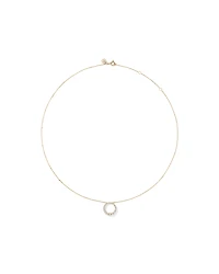 0.38 Carat TW Diamond Graduated Circle Necklace in 10kt Yellow Gold