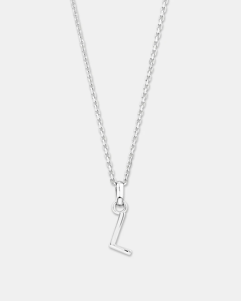 "L" Initial Pendant in Sterling Silver