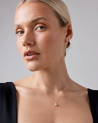 0.50 Carat TW Laboratory-Grown Diamond Solitaire Pendant in 14kt Yellow Gold