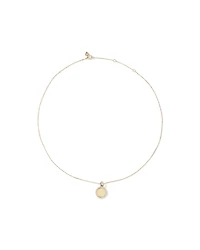 Diamond Outline Circle Pendant in 10kt Yellow Gold