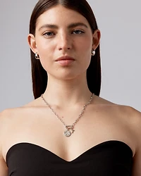 Diamond Accent Gemini Zodiac Pendant in Sterling Silver