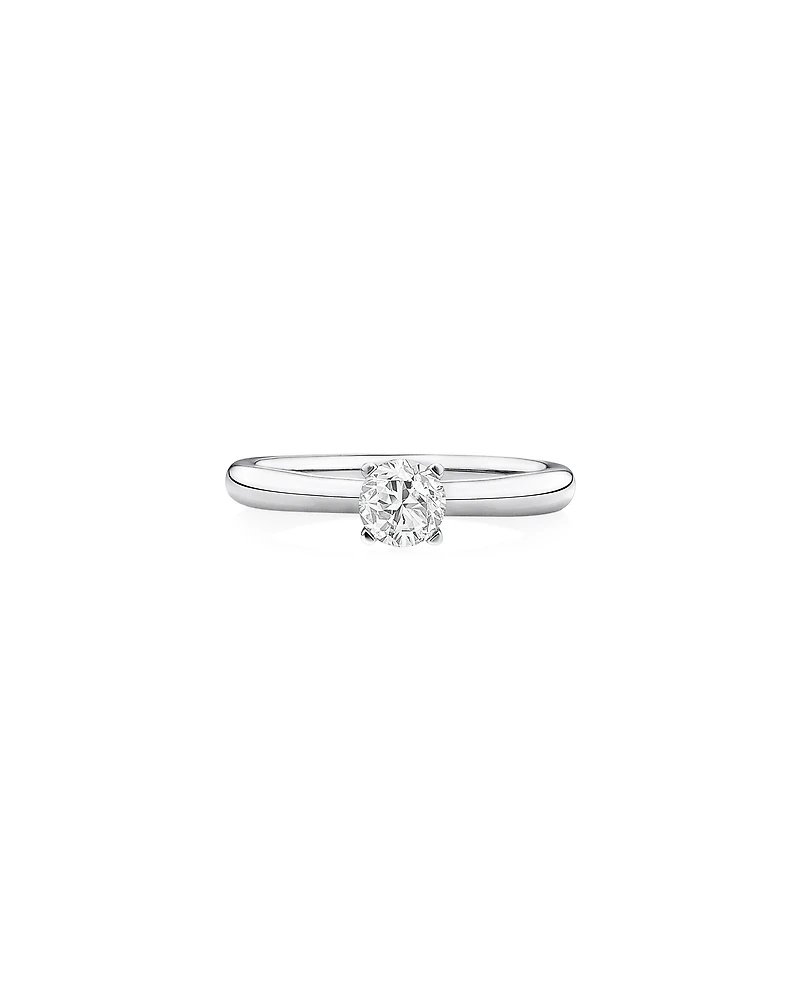 Solitaire Engagement Ring with 0.50 Carat TW of Diamonds in 14kt White Gold