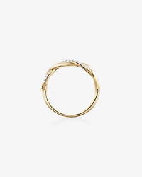 Twist Ring with 0.20 Carat TW of Diamonds in 10kt Yellow Gold