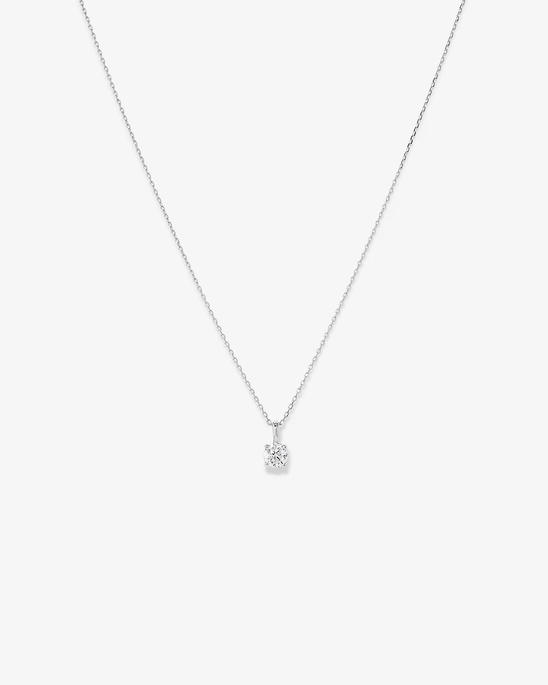 0.50 Carat TW Diamond Solitaire Pendant 18kt Yellow Gold