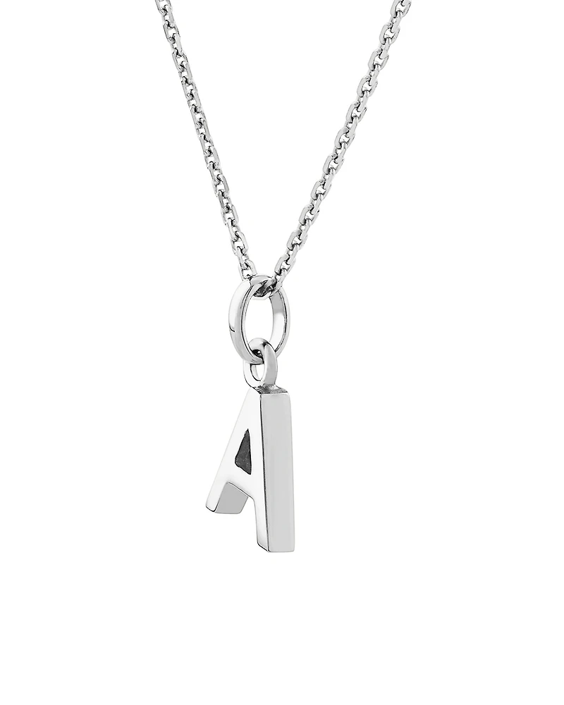 A Initial Pendant in Sterling Silver
