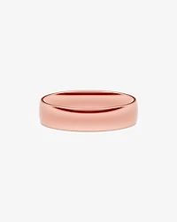 6mm Half Round Polished Wedding Band in 10kt Yellow Gold