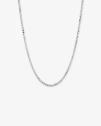55cm (22") 4.30mm Width Bevelled Curb Chain Necklace  in Sterling Silver