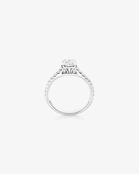 Engagement Ring with 1 1/4 Carat TW of Diamonds in 14kt White Gold