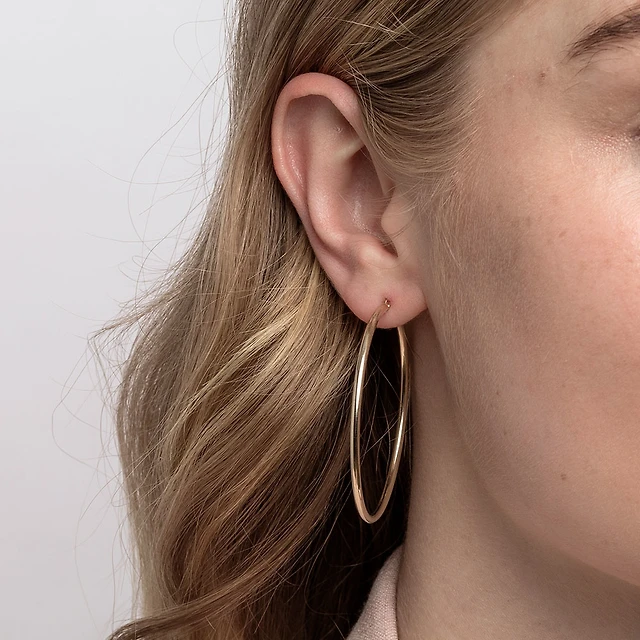 michael hill 10kt hoop earrings