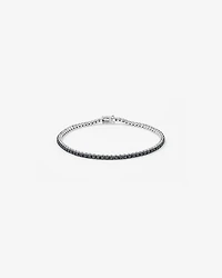 Bracelet Tennis Pour Homme Avec Diamants Noirs Totalisant 4,45 Carats En Argent Sterling