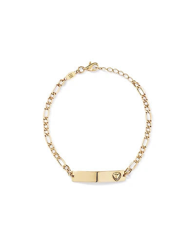 Engravable ID Bracelet in 10kt Yellow Gold