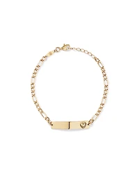 Engravable ID Bracelet in 10kt Yellow Gold