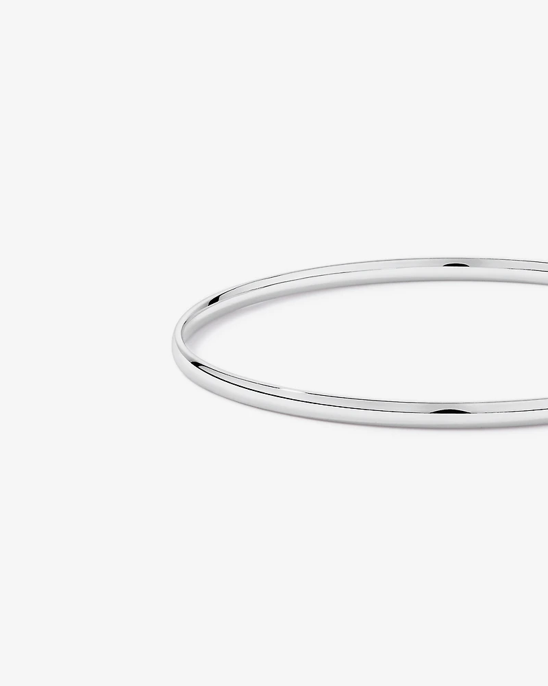 Jonc rond solide 65 mm (2,56") largeur 3 mm en argent sterling