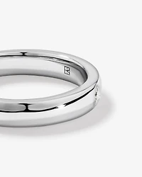 Carat TW Round Brilliant Diamond Duo Wedding Band in 18kt White Gold