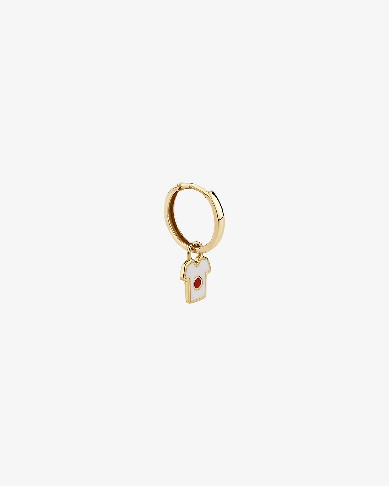 Japan Jersey Earring Charm in 18Kt Vermeil