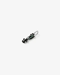 Teal Racing Car Pendant in Sterling Silver