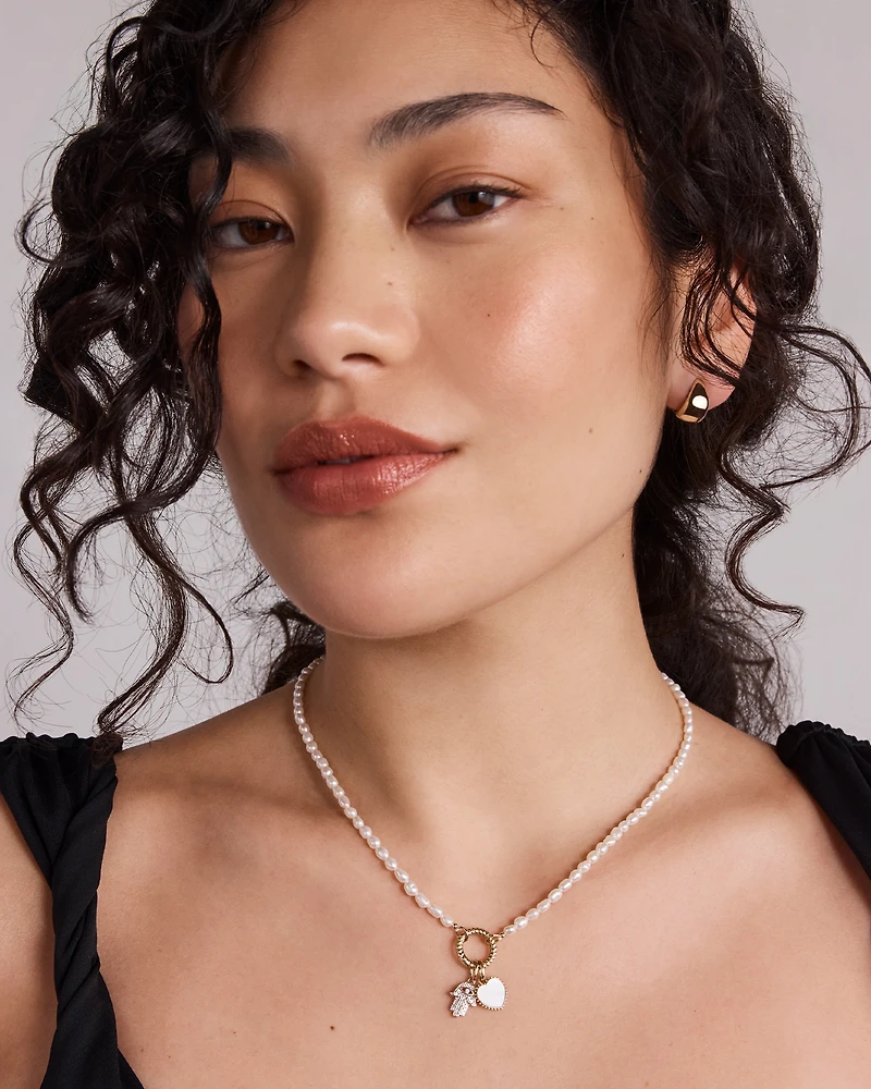 Connecteur pendentif cercle torsadé en or jaune 10 carats