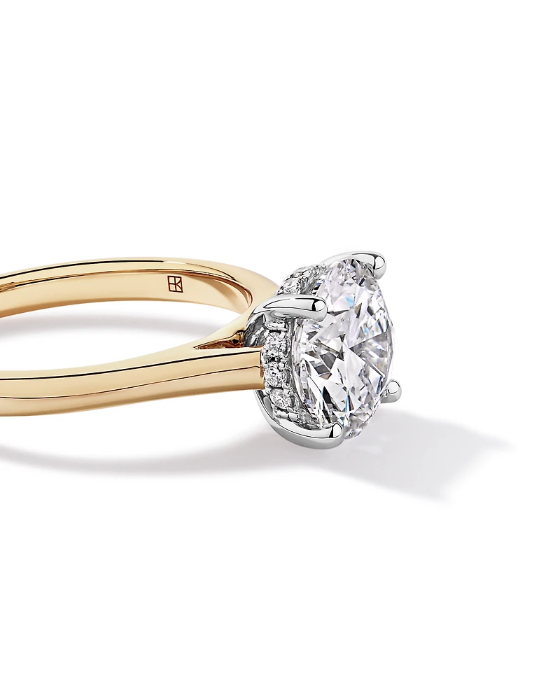 2.32TW Round Brilliant Laboratory-Grown Diamond Solitaire Ring 14kt Yellow and White Gold