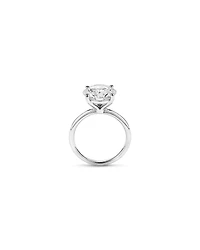 5,00 Carats Poids Total Bague De Fiançailles Solitaire En Diamant Rond Brillant Cultivé Laboratoire, Platine
