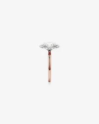 2.34 Carat TW Oval Cut Laboratory-Grown Diamond Halo Engagement Ring in 14kt Rose Gold