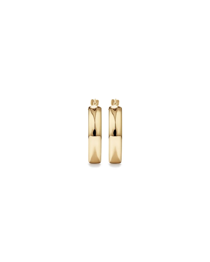 15mm Hoop Earrings 10kt Yellow Gold