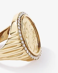 1.00TW Diamond Sovereign Ring 10kt Gold