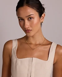 Heart Connector in 10kt Yellow Gold