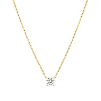 0.60 Carat TW Laboratory-Grown Diamond Stud Earrings & Pendant Set in 10kt Yellow Gold