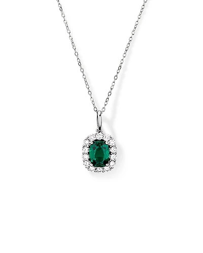 Création de la bague halo en diamant TW en laboratoire d’émeraude et de 0,50 carats en or blanc 10 carats