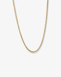 45cm (18”) 4.5mm Width Semi Solid Miami Curb Chain in 10kt Yellow Gold