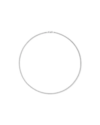 55cm (22") 2.8mm Width Miami Curb Chain Necklace in Sterling Silver