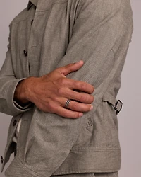 Men's 0.50 TW Enhanced Black Diamond Ring in Platinum