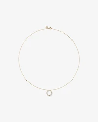 0.38 Carat TW Diamond Graduated Circle Necklace in 10kt Yellow Gold
