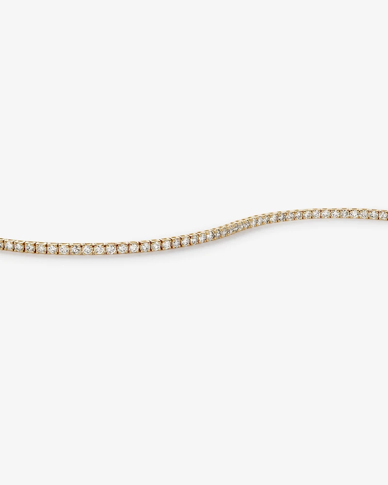 3.28 Carat TW Diamond Tennis Bracelet in 10kt Yellow Gold