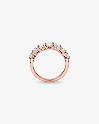 2.00 Carat TW Oval Laboratory-Grown Diamond Wedding Ring in 14kt Rose Gold
